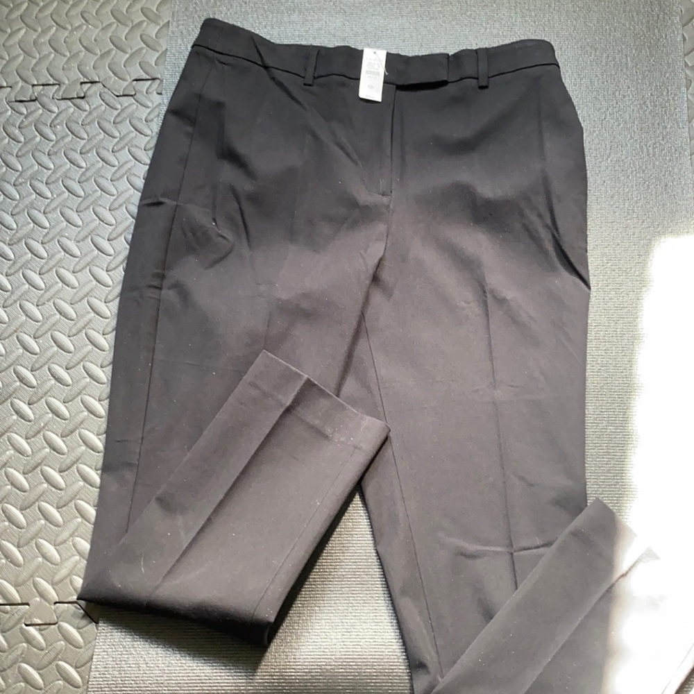 Talbots high waist straight black pants